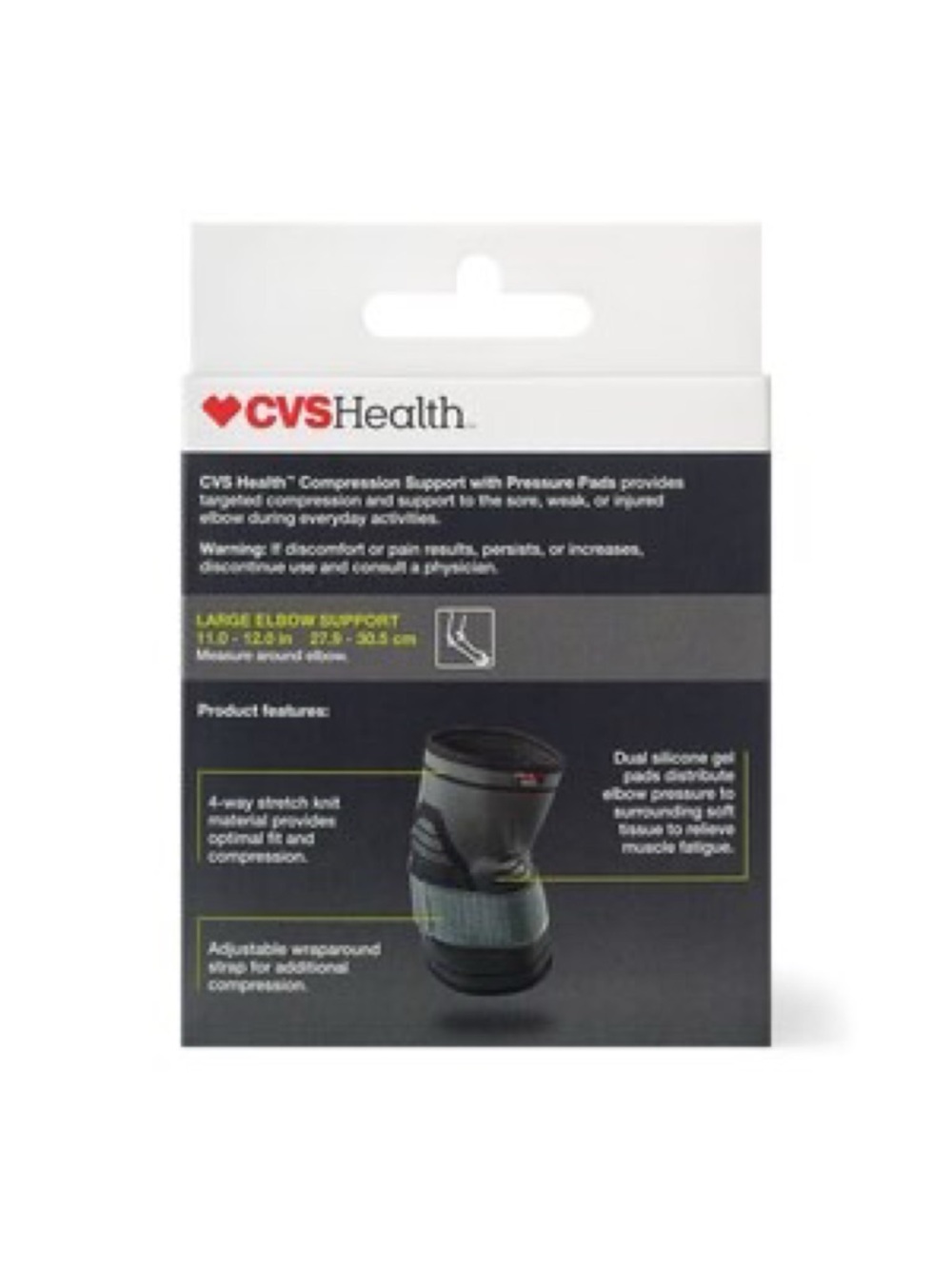 CVS Moderate Compression Support Elbow
Pads Medium - Picture 2 of 5